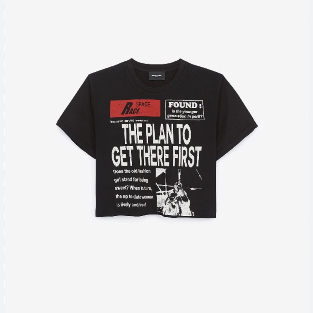 The Kooples Newspaper Graphic Tee